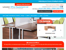 Tablet Screenshot of leicesterofficeequipment.co.uk